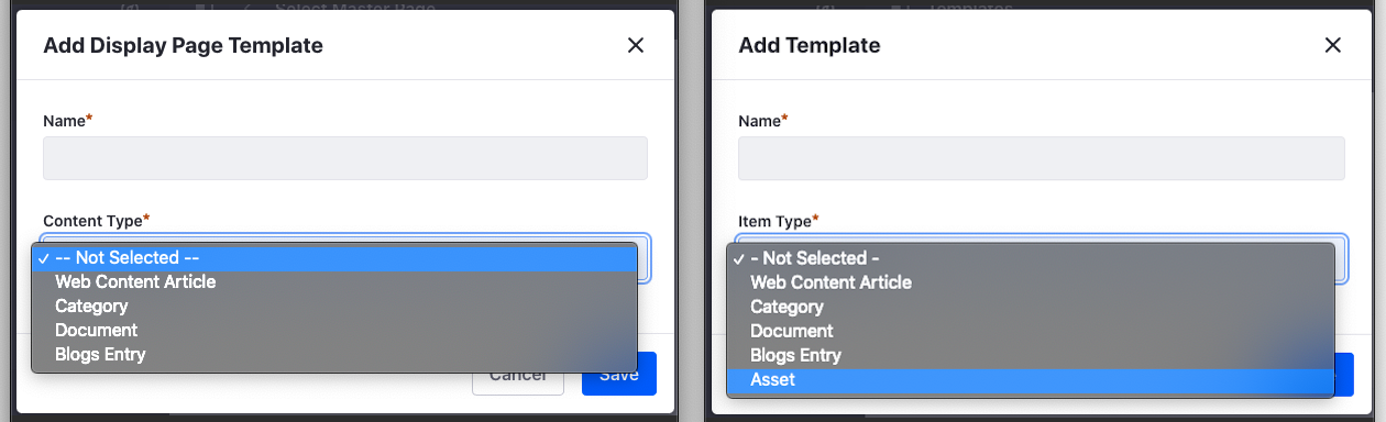 DPTs vs Information Templates